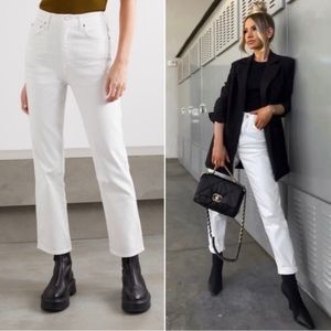 AGOLDE Pinch Waist Hi Rise Kick Jeans NWT 24